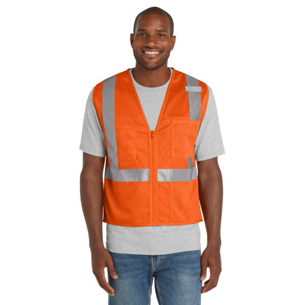 Ansi 107 Class 2 Mesh Zippered Vest Thumbnail